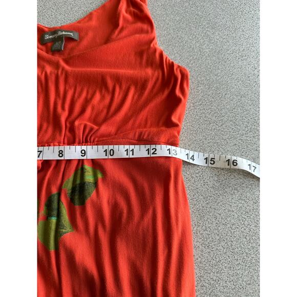 Tommy Bahama Sz S Madalena Rose Floral Maxi Dress Sleeveless Tropical Hibiscus - Picture 7 of 13